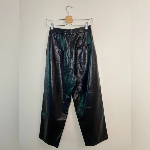 🏷️ NWT Pixie Market Oslo Patent Straight Leg Pants - Picture 11 of 13